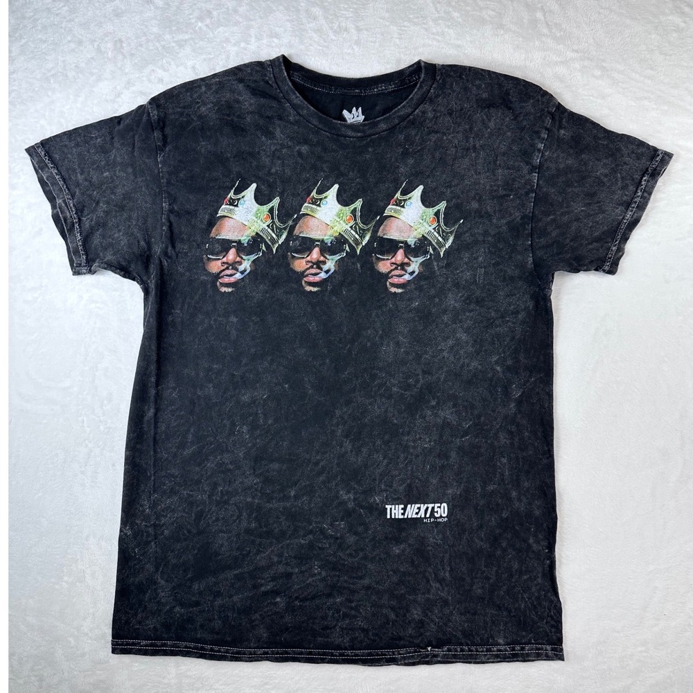 Legends Apparel Notorious BIG Biggie Smalls Hip Hop 50th Anniversary Shirt S